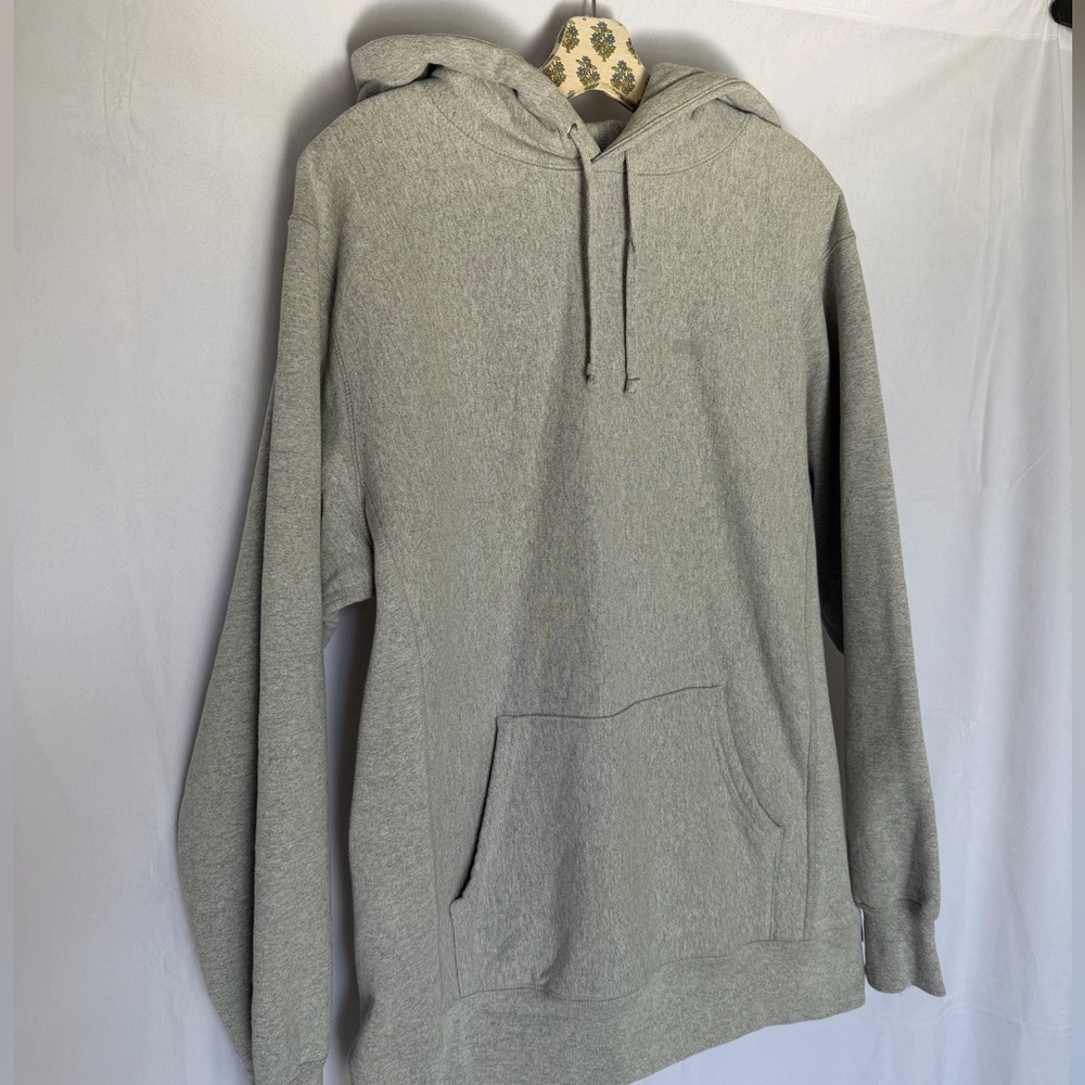 Supreme Small Box Logo Gray Hoodie Classic Pullover Sweatshirt - Picture 5 of 9